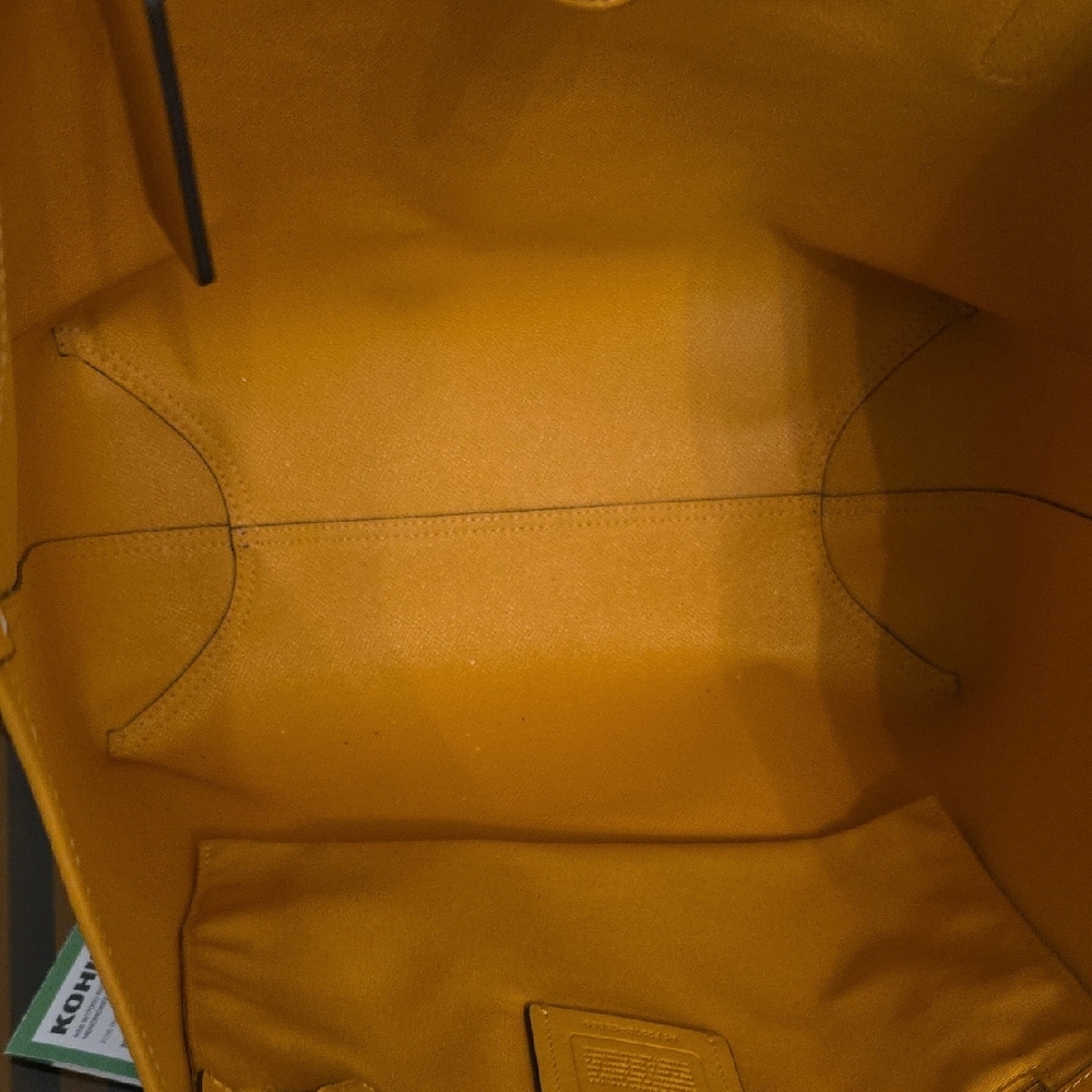 Coach Brown Tote with Yellow Accents - Picture 3 of 11